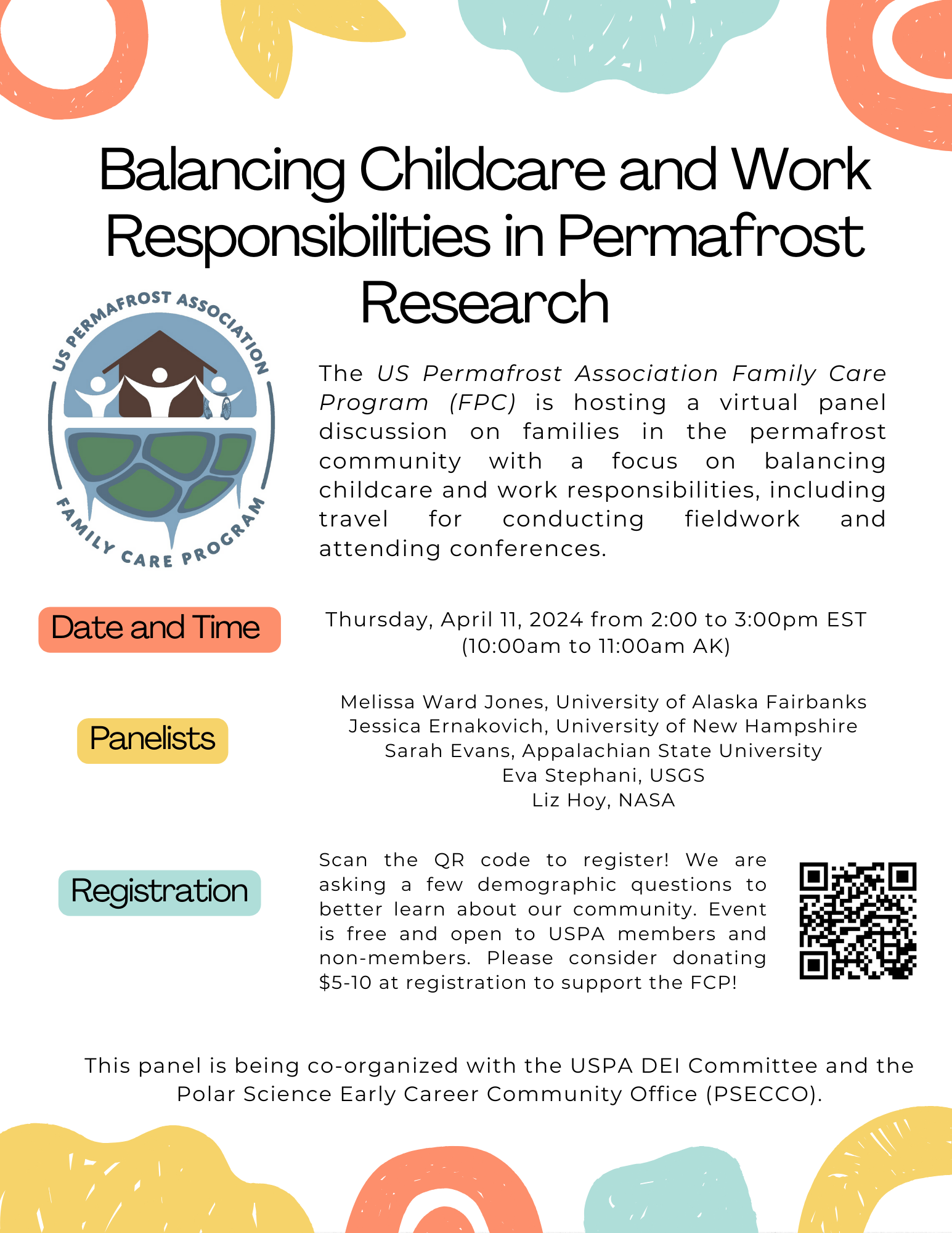 USPA &amp; PSECCO event on 'balancing childcare and work responsibilities in permafrost research