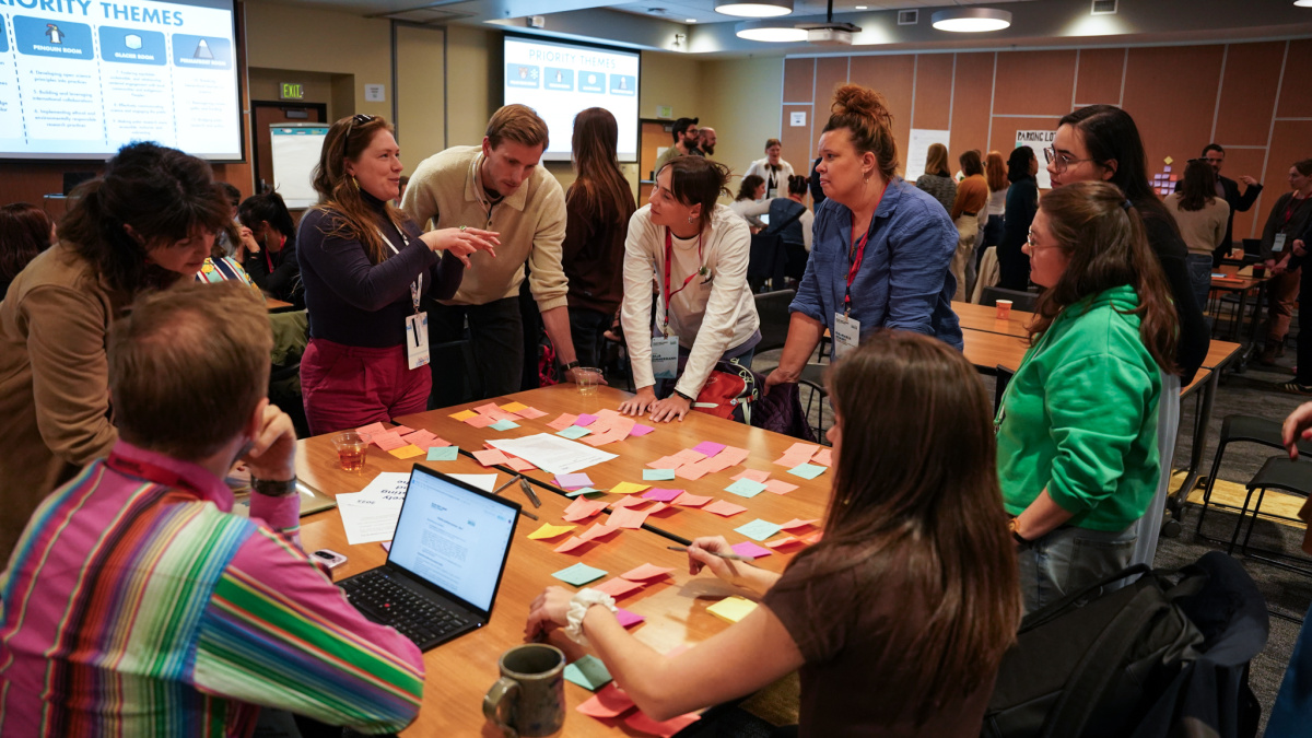 PECWS 2025 participants identify common priorities across the cohort of Arctic and Antarctic early career scientists for long-term research planning using a world café-style approach, like developing open science principles into practices.