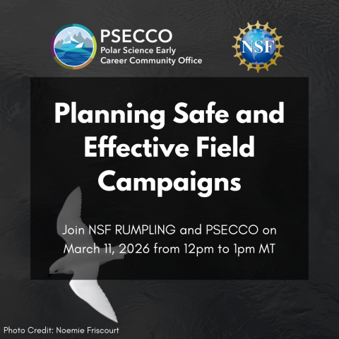 Planning Safe and Effective Field Campaigns with NSF RUMPLING on March 11 at 12pm MT