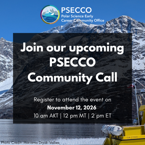 PSECCO Community Call on November 12 at 12 pm MT