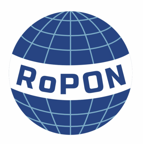 RoPON - blue globe with 'RoPON' in the middle of it.