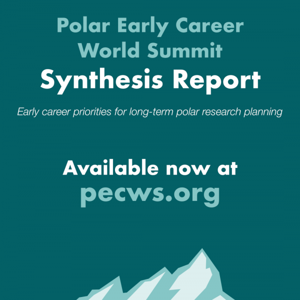 Polar Early Career World Summit Synthesis Report - early career priorities for long-term polar research planning. Available now at pecws.org.